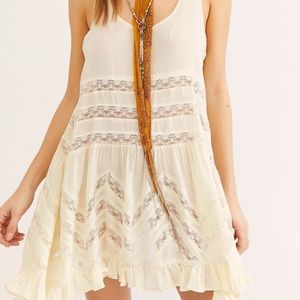 FREE PEOPLE Voile and Lace Trapeze Slip